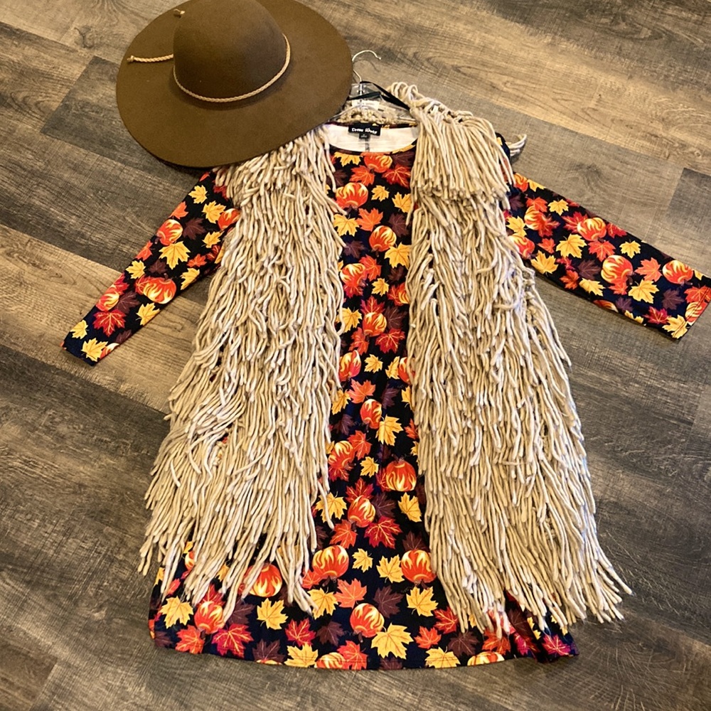 Fall mid length dress “ DRESS ONLY”